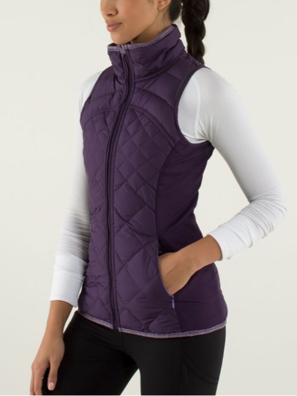lululemon Fluff Off Vest Deep Zinfandel Goosedown Size 10